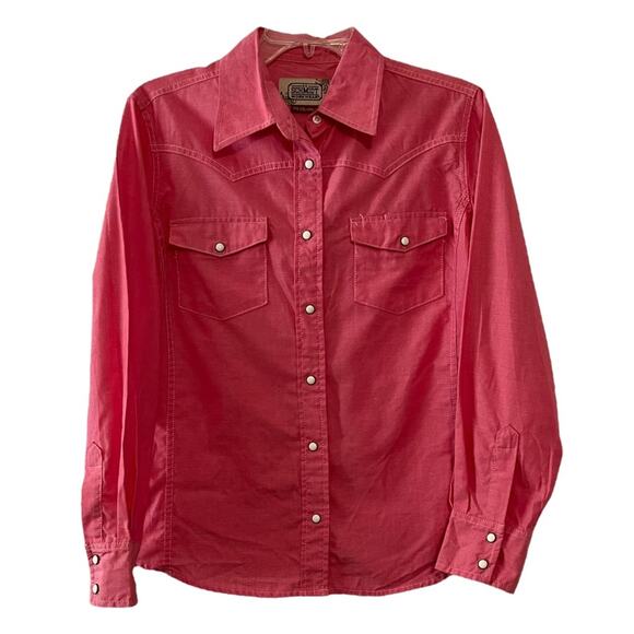 C. E. Schmidt Workwear pearl snap button down western shirt - Picture 1 of 5